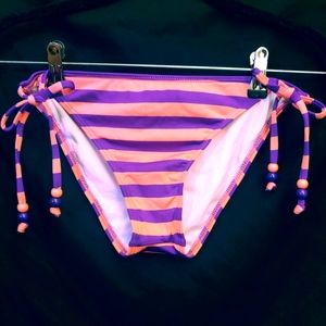Ella Moss Isla Pink+Purple striped bikini